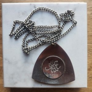 Vintage Silver-Tone Scorpio Necklace